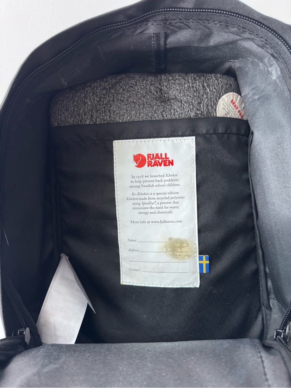 Fjallraven, Kanken, Re-Kanken Mini Recycled Backpack - Picture 11 of 15